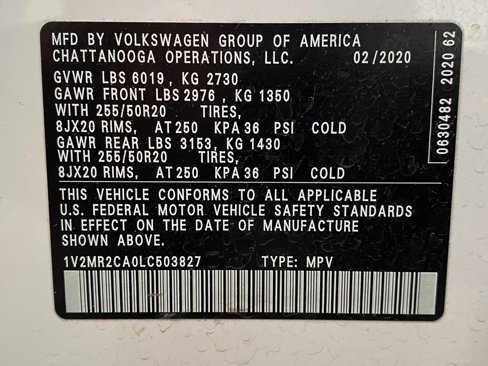 Used 2020 Volkswagen Atlas SEL image 35