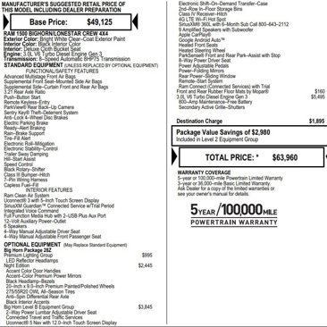 Used 2023 RAM 1500 Big Horn image 2