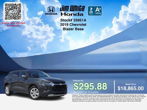Used 2019 Chevrolet Blazer LT image 3