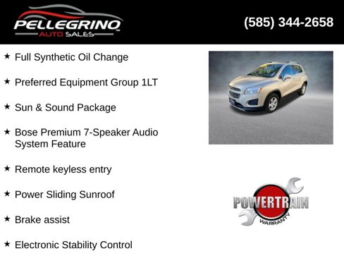 Used 2016 Chevrolet Trax LT w/ LT Sun and Sound Package image 4