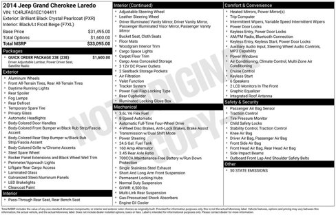 Used 2014 Jeep Grand Cherokee Laredo w/ Quick Order Package 23E image 35