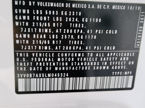Used 2020 Volkswagen Tiguan S image 33