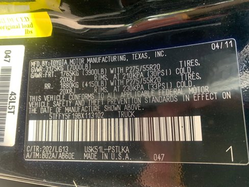 Used 2011 Toyota Tundra Limited image 35