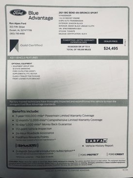 Certified 2021 Ford Bronco Sport Big Bend image 17