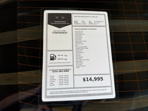 Used 2012 Chevrolet Camaro LT w/ 45th Anniversary Package image 28