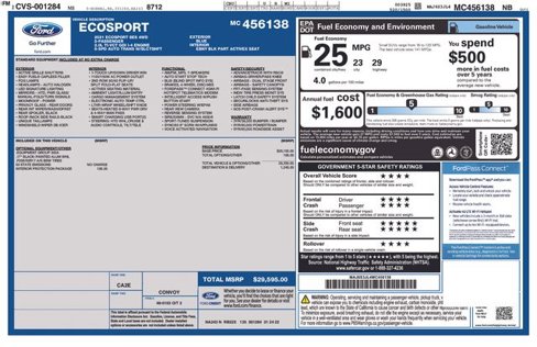 Used 2021 Ford EcoSport SES w/ Interior Protection Package image 10