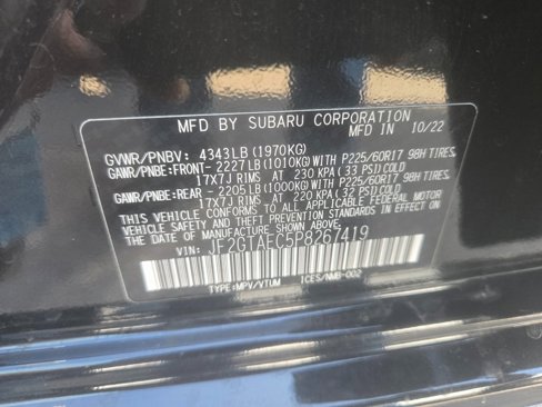 Used 2023 Subaru Crosstrek 2.0i Premium w/ Popular Package #2 image 13