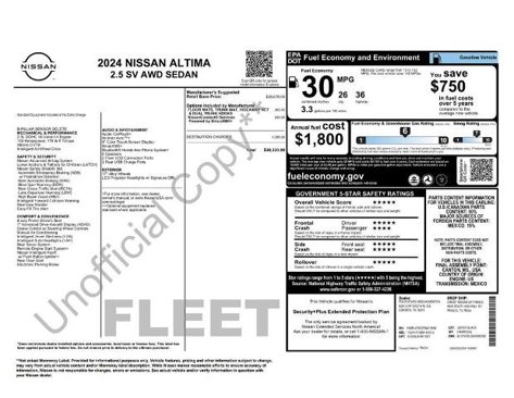 Certified 2024 Nissan Altima 2.5 SV image 1