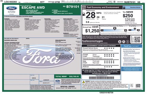 Used 2022 Ford Escape SE w/ Convenience Package image 16