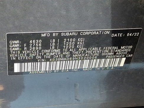 Certified 2022 Subaru Legacy Premium image 26