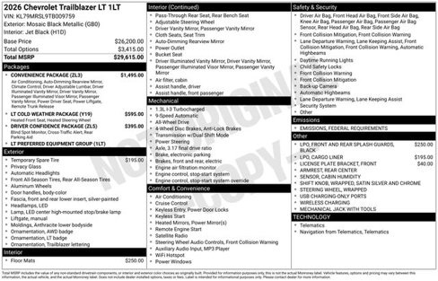 New 2026 Chevrolet TrailBlazer LT w/ Convenience Package image 5