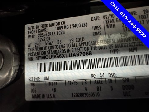 Used 2020 Ford Escape SE image 25