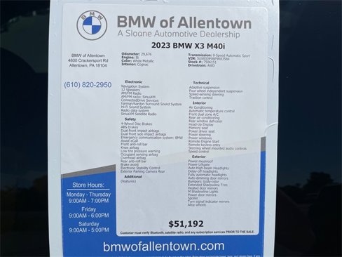 Certified 2023 BMW X3 M40i w/ Premium Package image 18