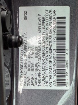 Certified 2022 Honda Insight Touring image 24