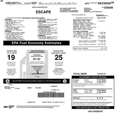 Used 2011 Ford Escape Limited w/ 302A Rapid Spec Order Code image 5