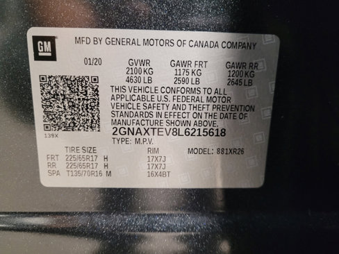 Used 2020 Chevrolet Equinox LT image 33