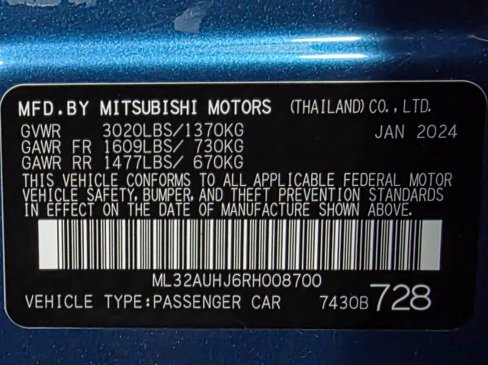 Used 2024 Mitsubishi Mirage LE image 36