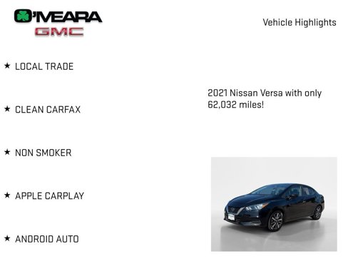 Used 2021 Nissan Versa SV image 7