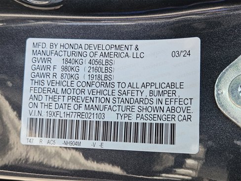 Used 2024 Honda Civic EX-L image 23