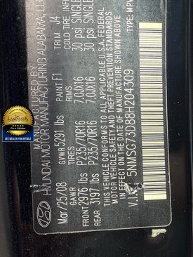 Used 2008 Hyundai Santa Fe GLS image 19
