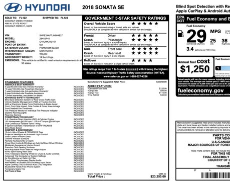 Used 2018 Hyundai Sonata SE image 29
