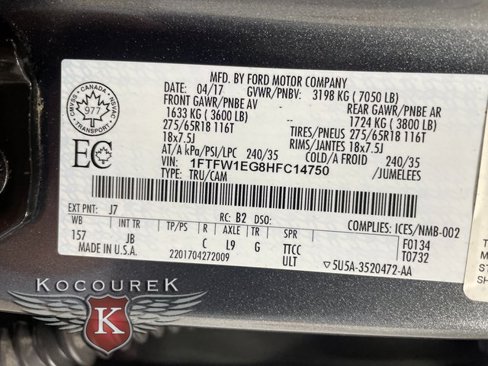 Used 2017 Ford F150 XLT w/ Equipment Group 301A Mid image 26