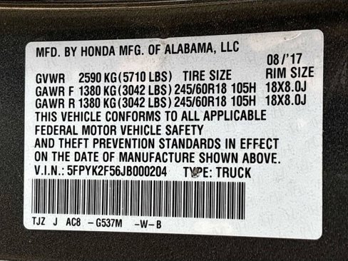 Used 2018 Honda Ridgeline RTL image 31