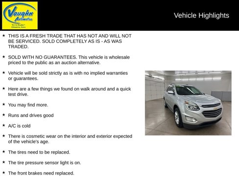 Used 2017 Chevrolet Equinox LT image 2