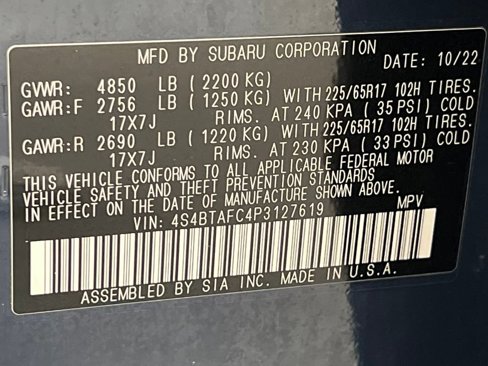 Used 2023 Subaru Outback Premium image 74