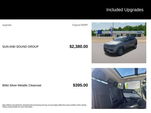 Used 2022 Jeep Compass Latitude w/ Sun and Sound Group image 8