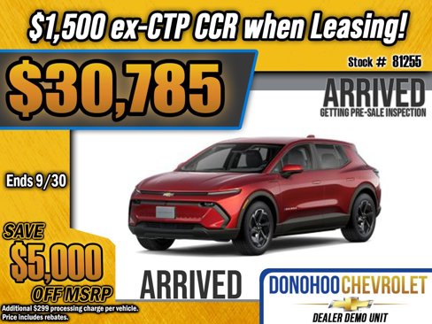 New 2025 Chevrolet Equinox EV LT image 1