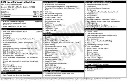 Used 2022 Jeep Compass Latitude w/ Sun and Sound Group image 4