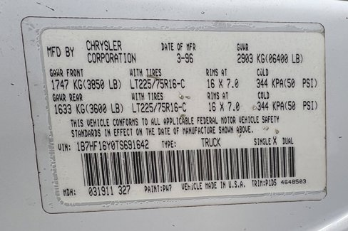 Used 1996 Dodge Ram 1500 Truck 4x4 Regular Cab image 10