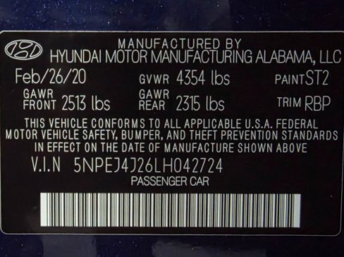 Used 2020 Hyundai Sonata SEL Plus w/ Tech Package image 44