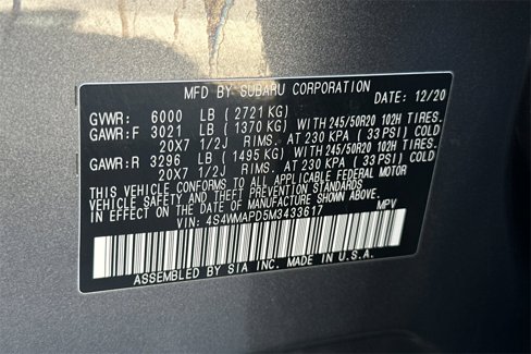 Certified 2021 Subaru Ascent Limited w/ Technology Package image 35