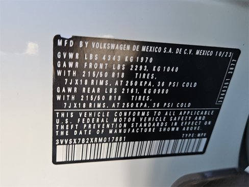 Certified 2024 Volkswagen Taos SE image 26
