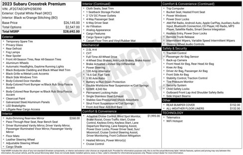 Certified 2023 Subaru Crosstrek 2.0i Premium image 11