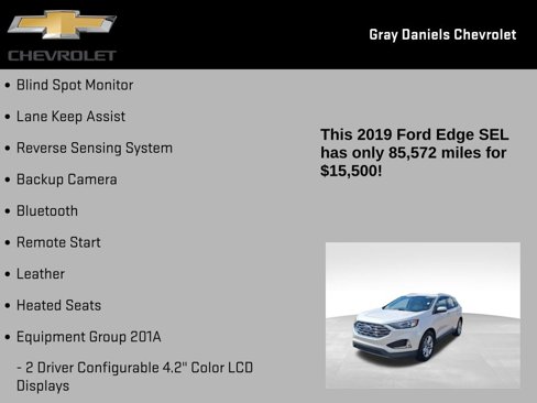 Used 2019 Ford Edge SEL w/ Equipment Group 201A image 6