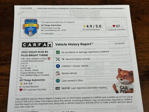 Used 2023 Volvo XC60 B5 Plus image 45