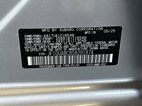 New 2025 Subaru Impreza 2.0i image 23