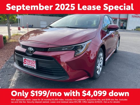 New 2025 Toyota Corolla LE image 1