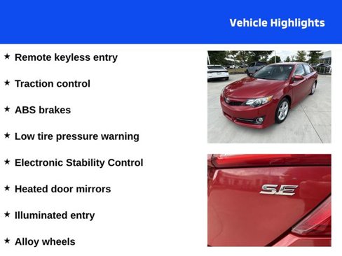 Used 2012 Toyota Camry SE image 4
