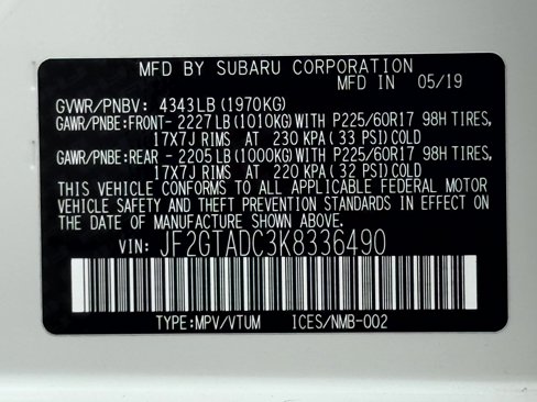 Used 2019 Subaru Crosstrek 2.0i Premium w/ Moonroof Package image 20