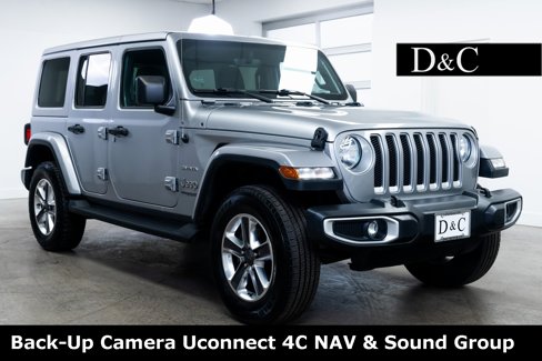 Used 2021 Jeep Wrangler Unlimited Sahara w/ Uconnect 4C Nav & Sound Group image 1