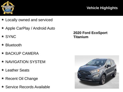 Used 2020 Ford EcoSport Titanium image 2