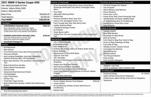 Used 2021 BMW 430i Coupe w/ Convenience Package image 2
