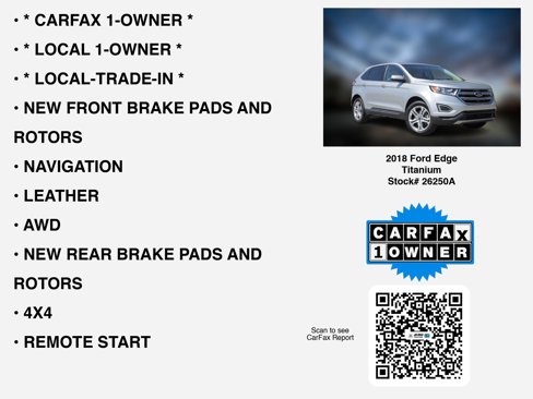 Used 2018 Ford Edge Titanium w/ Technology Package image 7