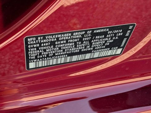Used 2018 Volkswagen Passat 2.0T S w/ Driver Assistance Package image 26
