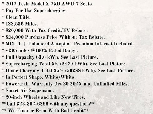 Used 2017 Tesla Model X 75D image 15