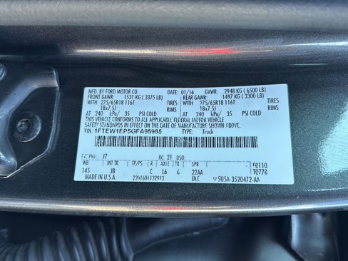Used 2016 Ford F150 XLT w/ Equipment Group 302A Luxury image 36